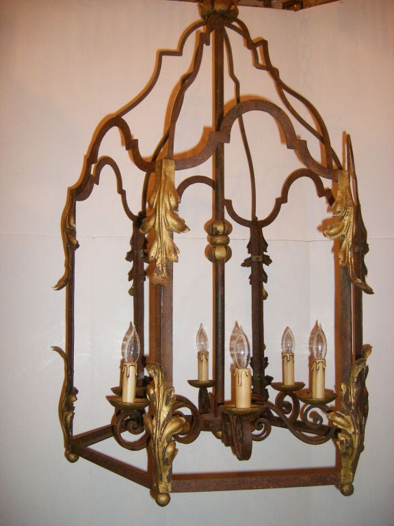 Large Wrought Iron Lantern