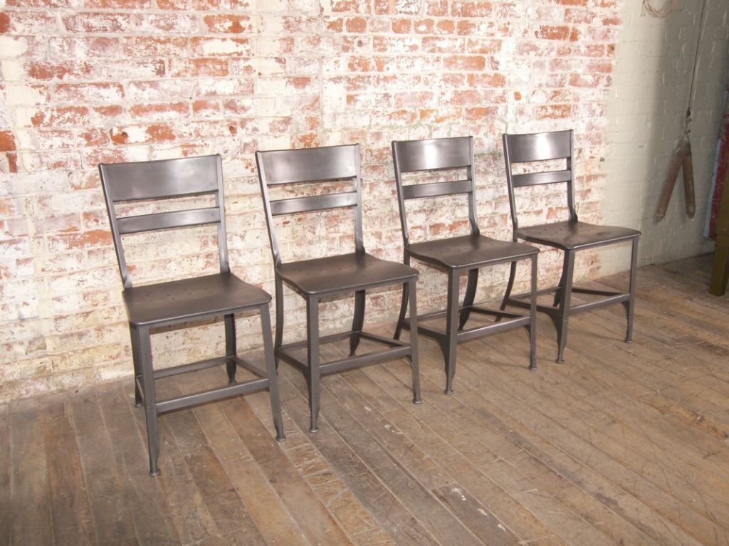 Vintage Industrial Toledo Metal Chair For Sale at 1stDibs vintage