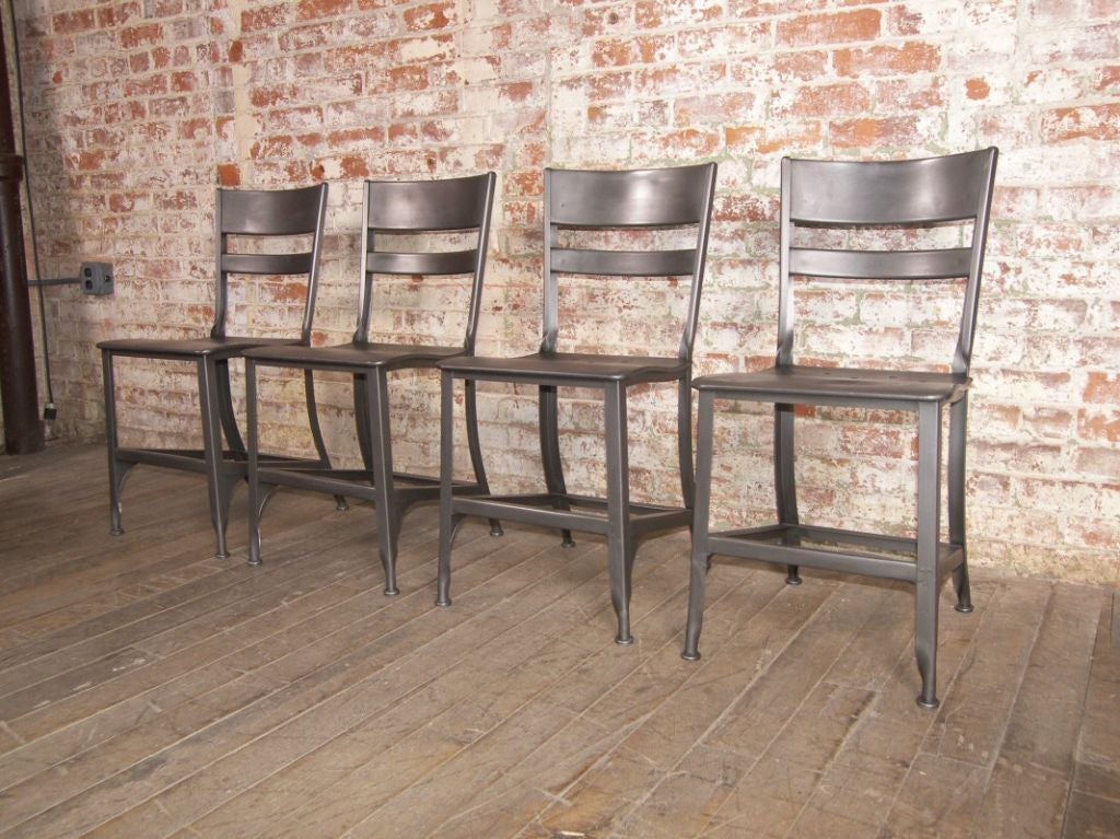 Vintage Industrial Toledo Metal Chair For Sale at 1stDibs vintage