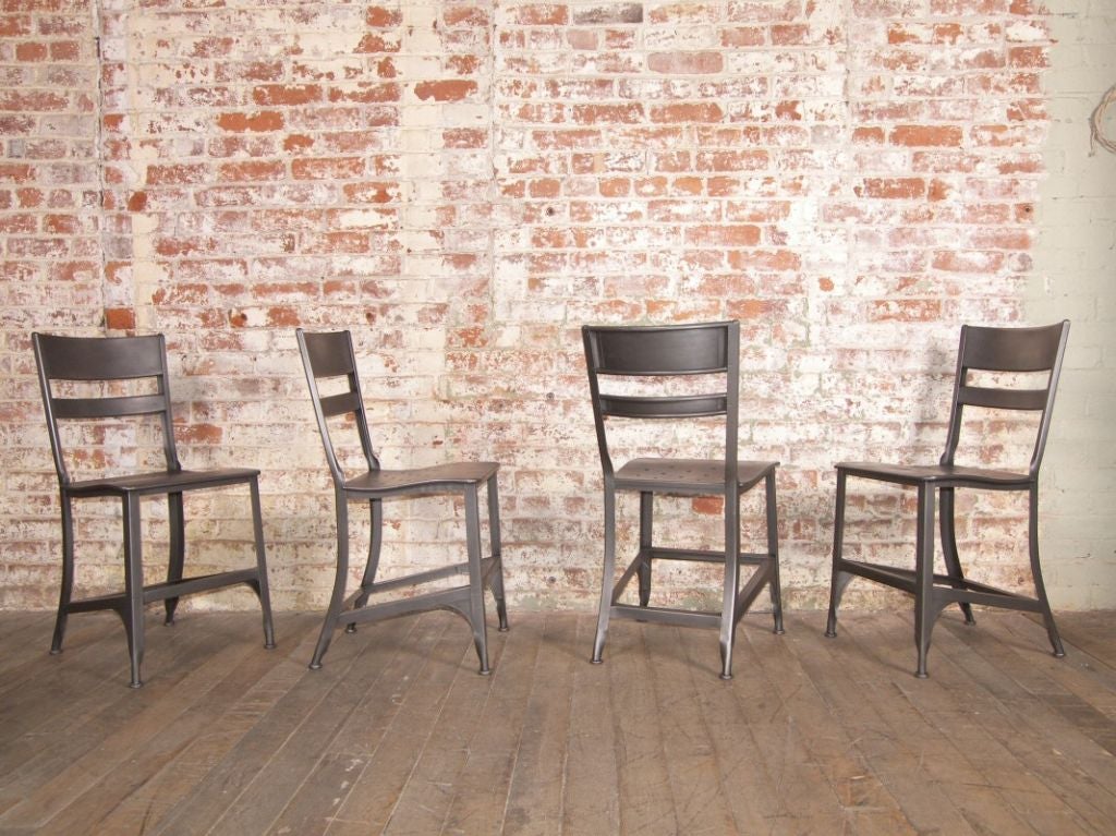 Vintage Industrial Toledo Metal Chair For Sale at 1stDibs vintage