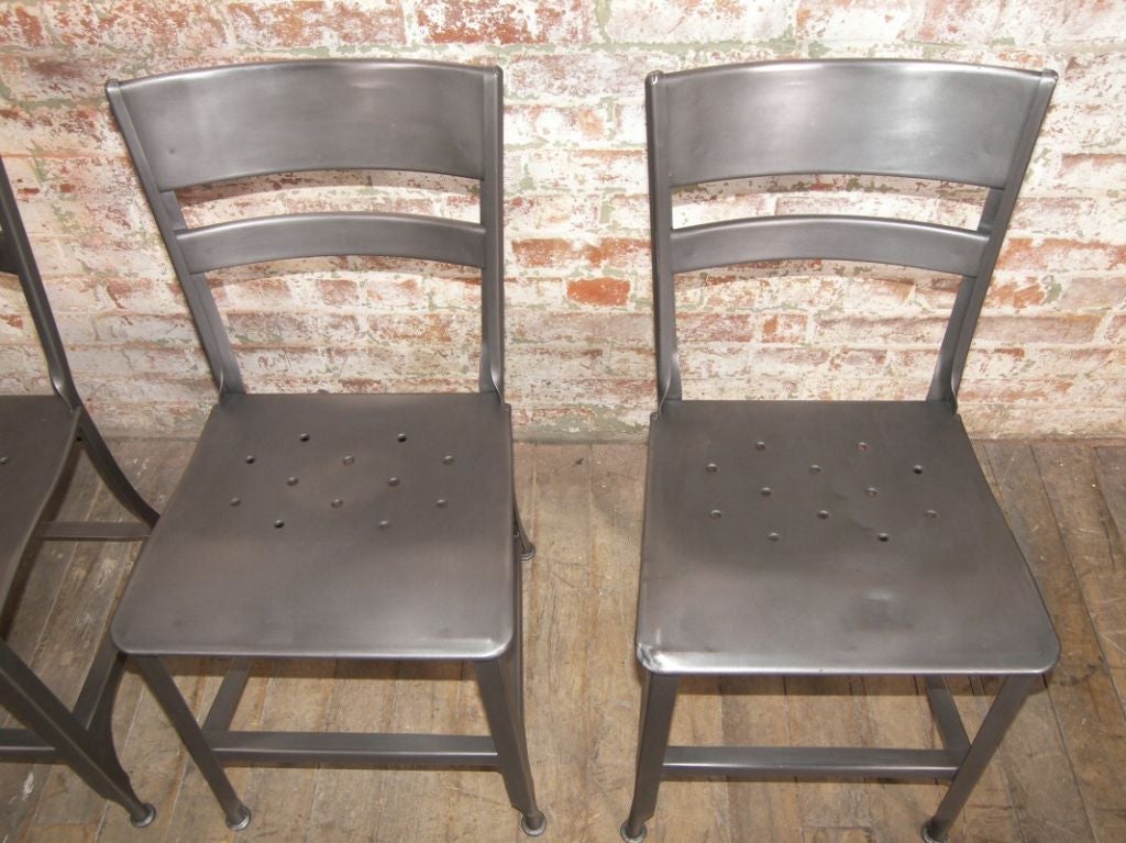 Vintage Industrial Toledo Metal Chair For Sale at 1stDibs vintage metal chair, metal chairs