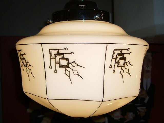 Period Deco Globe Chandelier