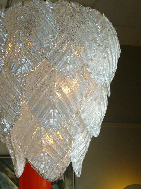 Stunning Murano Crystal Artichoke Chandelier 3