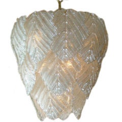 Vintage Stunning Murano Crystal Artichoke Chandelier