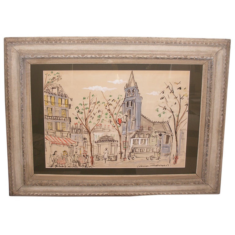 CLAUDE RODEWALD ORIGINAL PAINTING PARIS