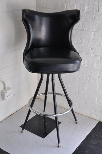 American SET OF FOUR BAR STOOLS - KLISMOS STYLING