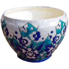 Keramis Belgian Art Deco Geometric Bowl
