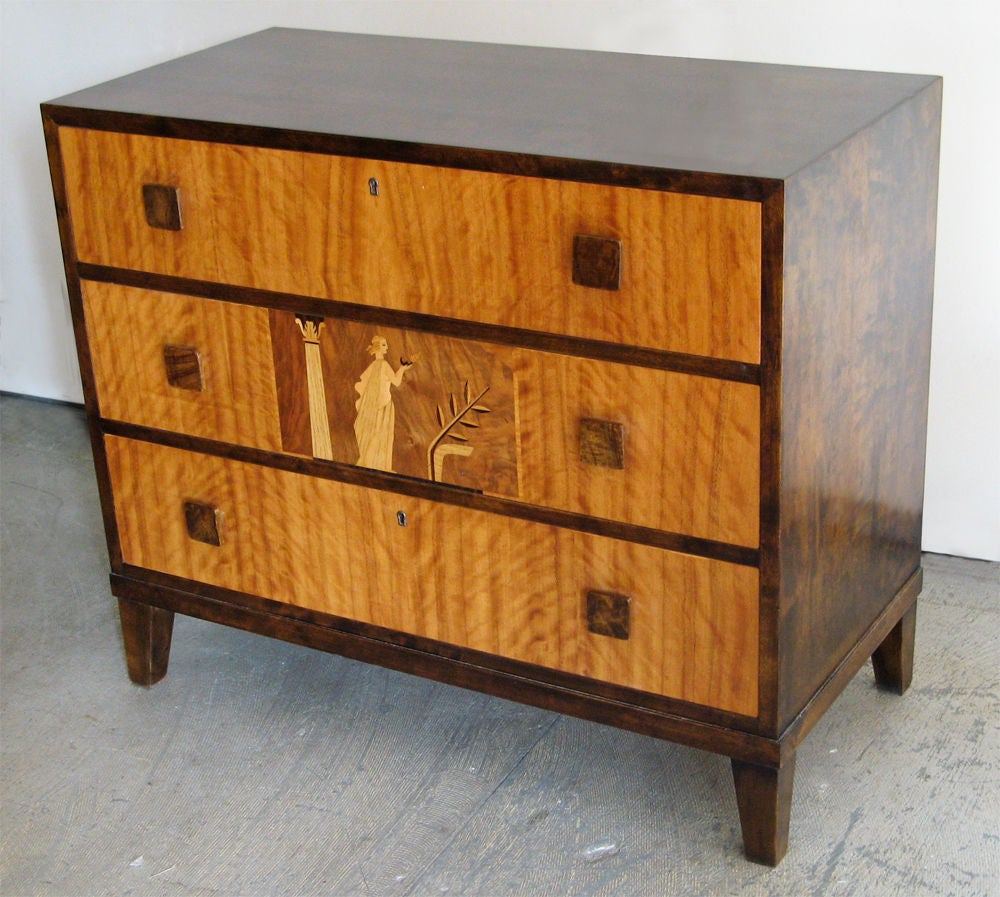 art deco chest of drawers