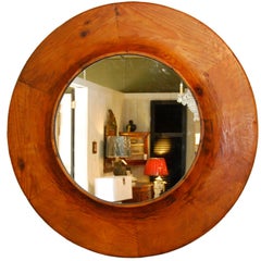 Antique Round architectural mirror