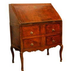 Italian inlaid slant top desk