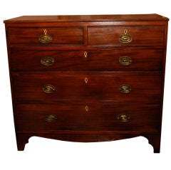 English mahogany chest of drawers