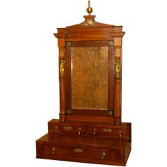 Antique French Empire standing mirror