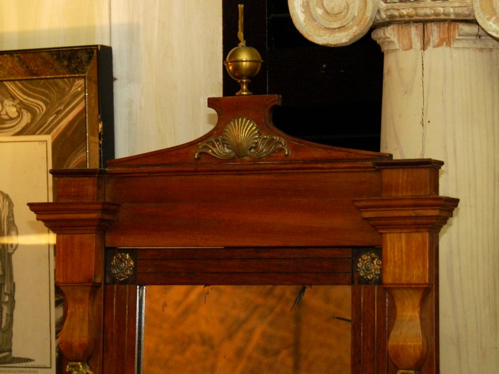 French Empire standing mirror