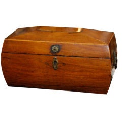 Antique Wooden box with copper lining