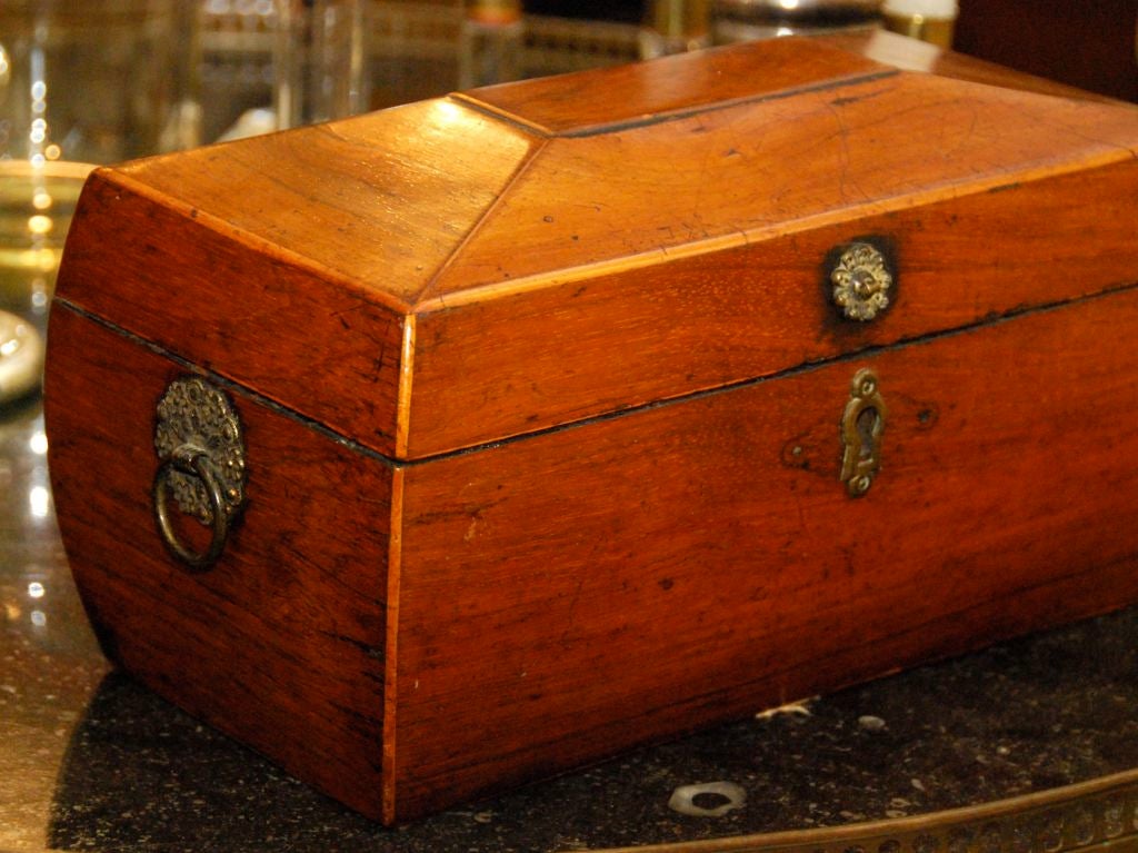 Wooden box with copper lining