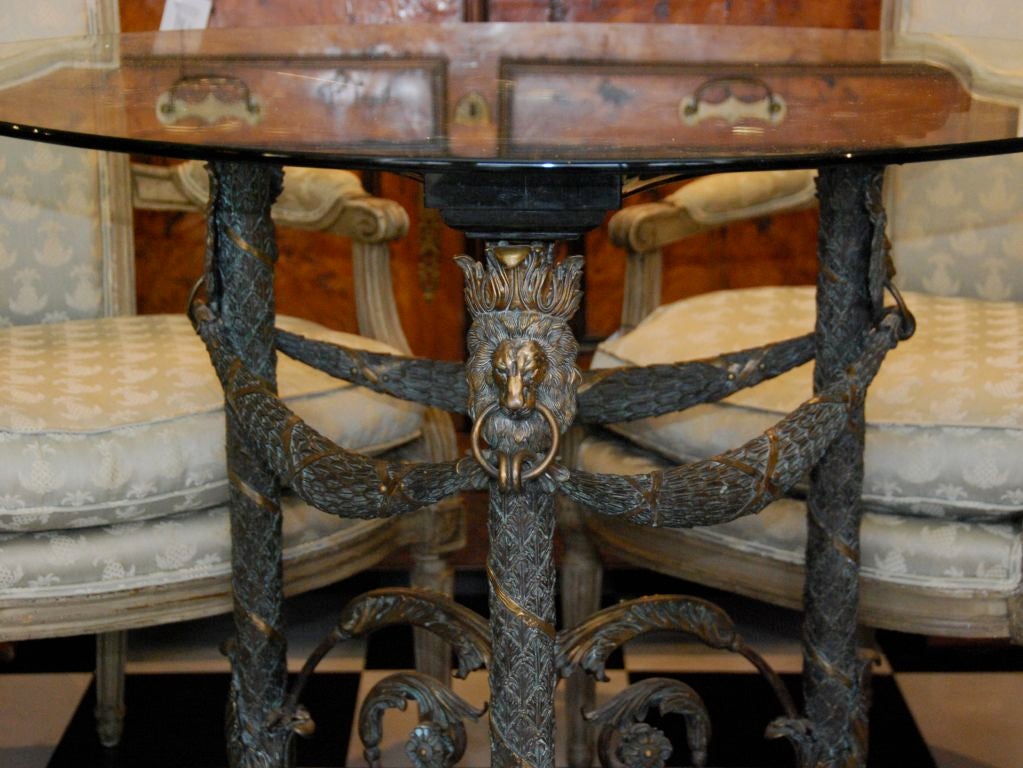 French Empire style center table