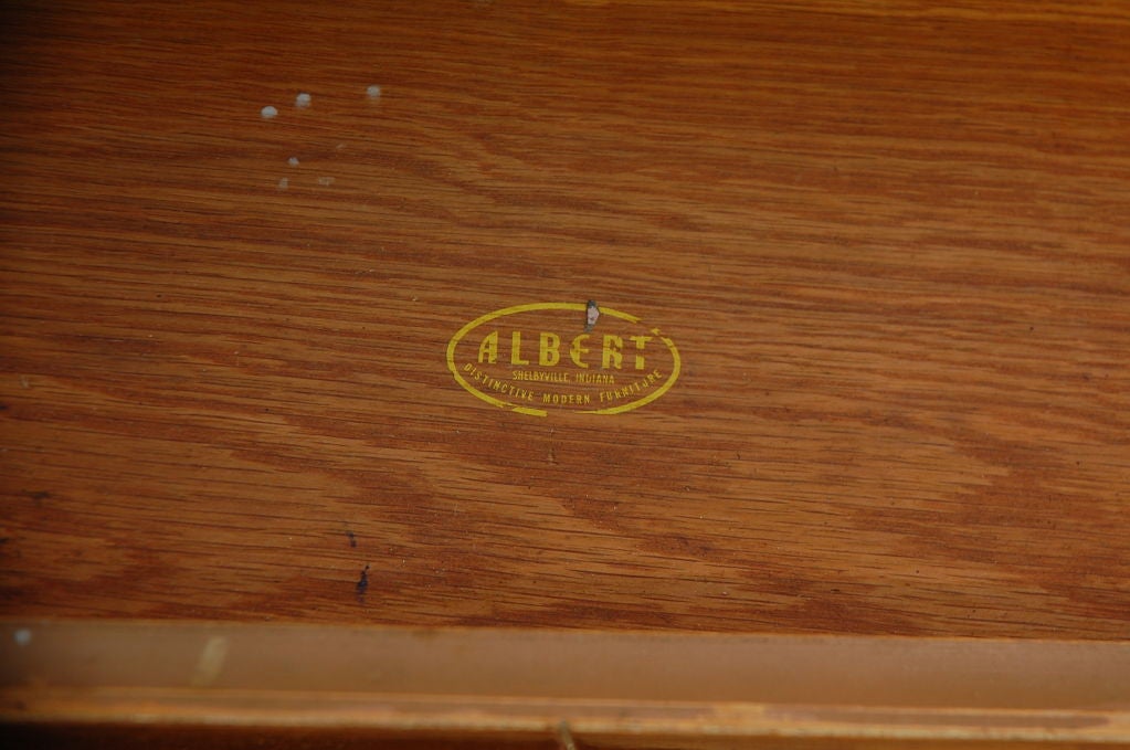 Two bedside tables made by Albert of Shelbyville, Indiana