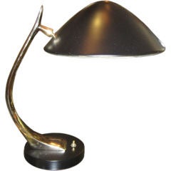 Laurel Black and Brass Desk Lamp
