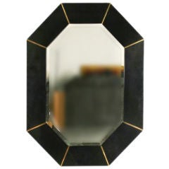 Karl Springer Beveled Octagonal Mirror, Large