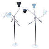 Iconic Triennale Floor Lamps by Gino Sarfatti for  Arredoluce