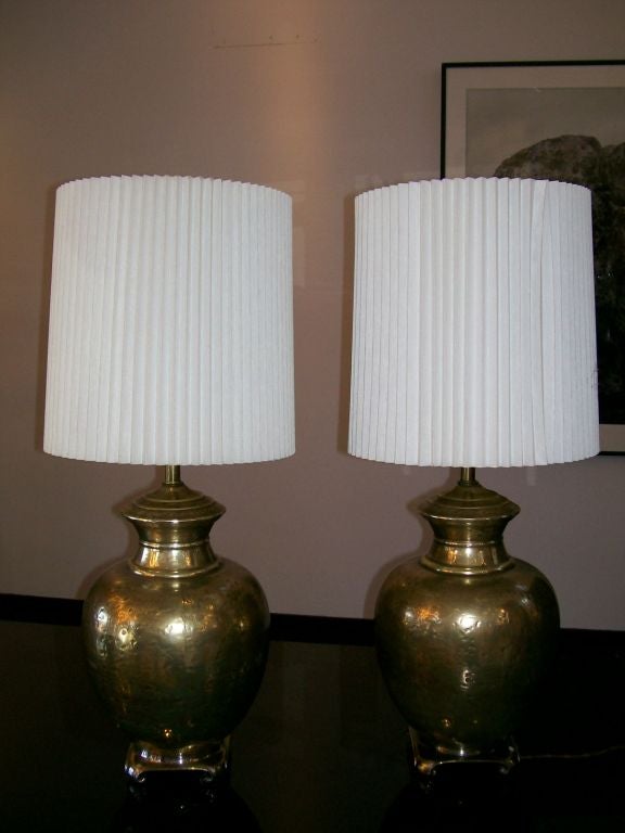 American Bronze Ceramic Ginger Jar Design Lamps