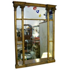 Four Column Gilded Mirror