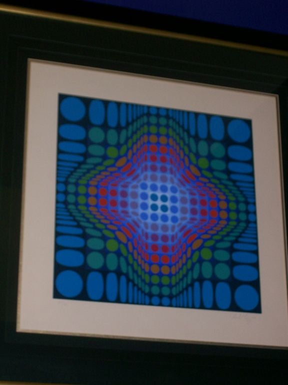 Victor Vasarely SIGNED and Numbered Silk Screen Lithograph