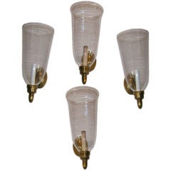Four Hurricane Electrified Sconces (sold individually)