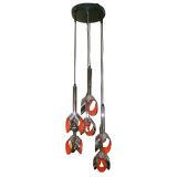 Vintage Hanging Six-Light Light Fixture