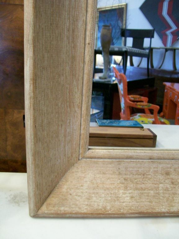 A Cerused Oak Framed Mirror