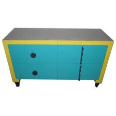 Memphis Style Cabinet With Drawers