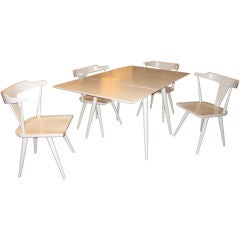 Paul McCobb Planner Group Drop Leaf Dining Table and Four Chairs