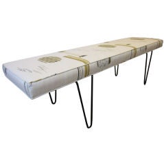Six  Foot Bench with Hairpin Legs