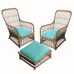 THREE PIECE RATTAN SET