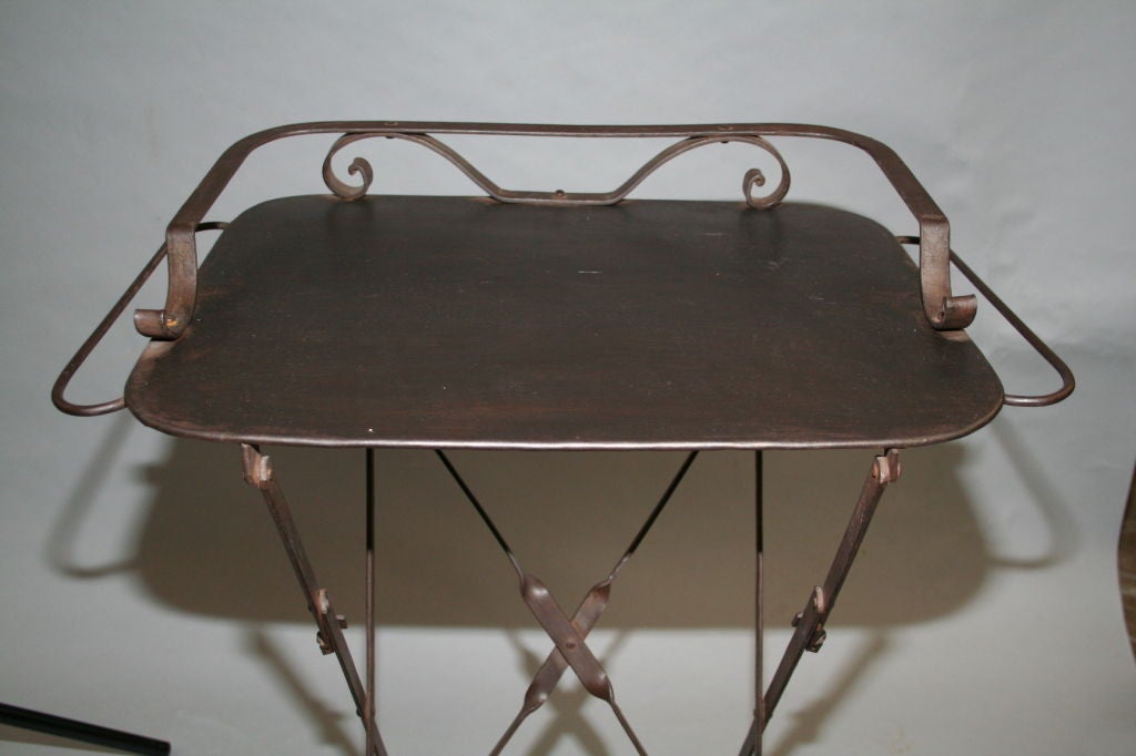 Metal Folding Table In Excellent Condition In Sheffield, MA