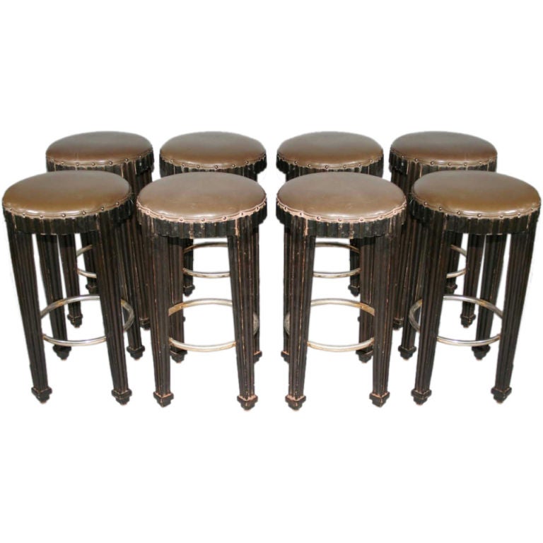 Set of 8 Counter Stools