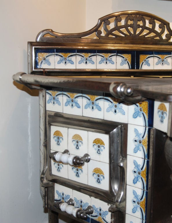 art nouveau stove