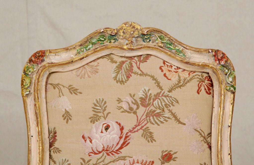 A  Seltener Satz von vier Louis-XV-Beistellstühlen, gestempelt Tillard (Holz) im Angebot