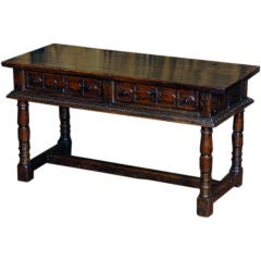 An Italian Baroque Walnut Table