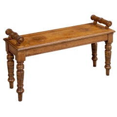 English Victorian Oak Bench