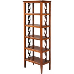 Italian Walnut Etagere