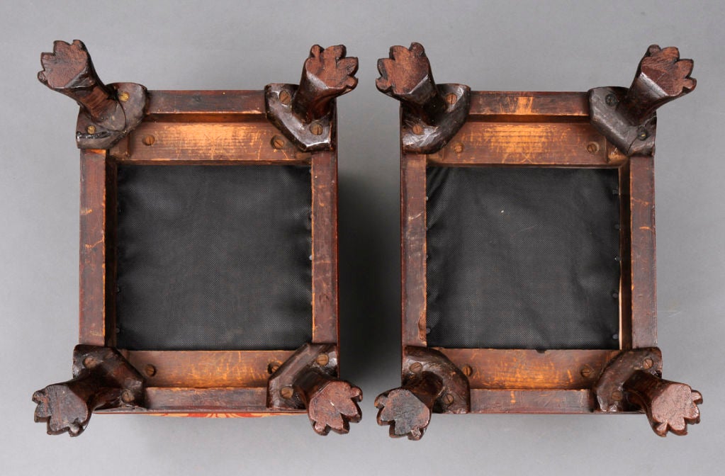 Pair of English Regency Footstools For Sale 3