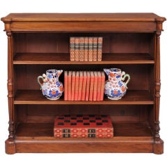 Antique English Open Bookcase