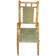Child's Folding Carved Bamboo Chair