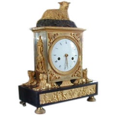 Signed Directoire Period Clock by  Vaillant a  Paris