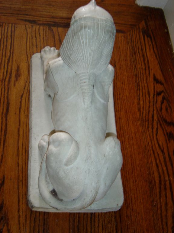 A Pair of  Cast Stone Sphinx