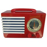 Vintage 1940 Red, White & Blue Emerson Patriot Radio Mod 400  Bel Geddes