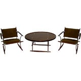 1960's Jens Quistgaard for Nissen 3 pc set rosewood & chrome