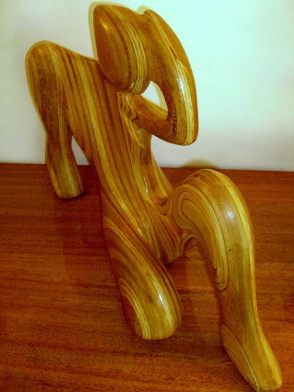 laminated wood sculpture