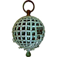 Early 20th Century Wonderful Whimsical Bronze Bird Feeder